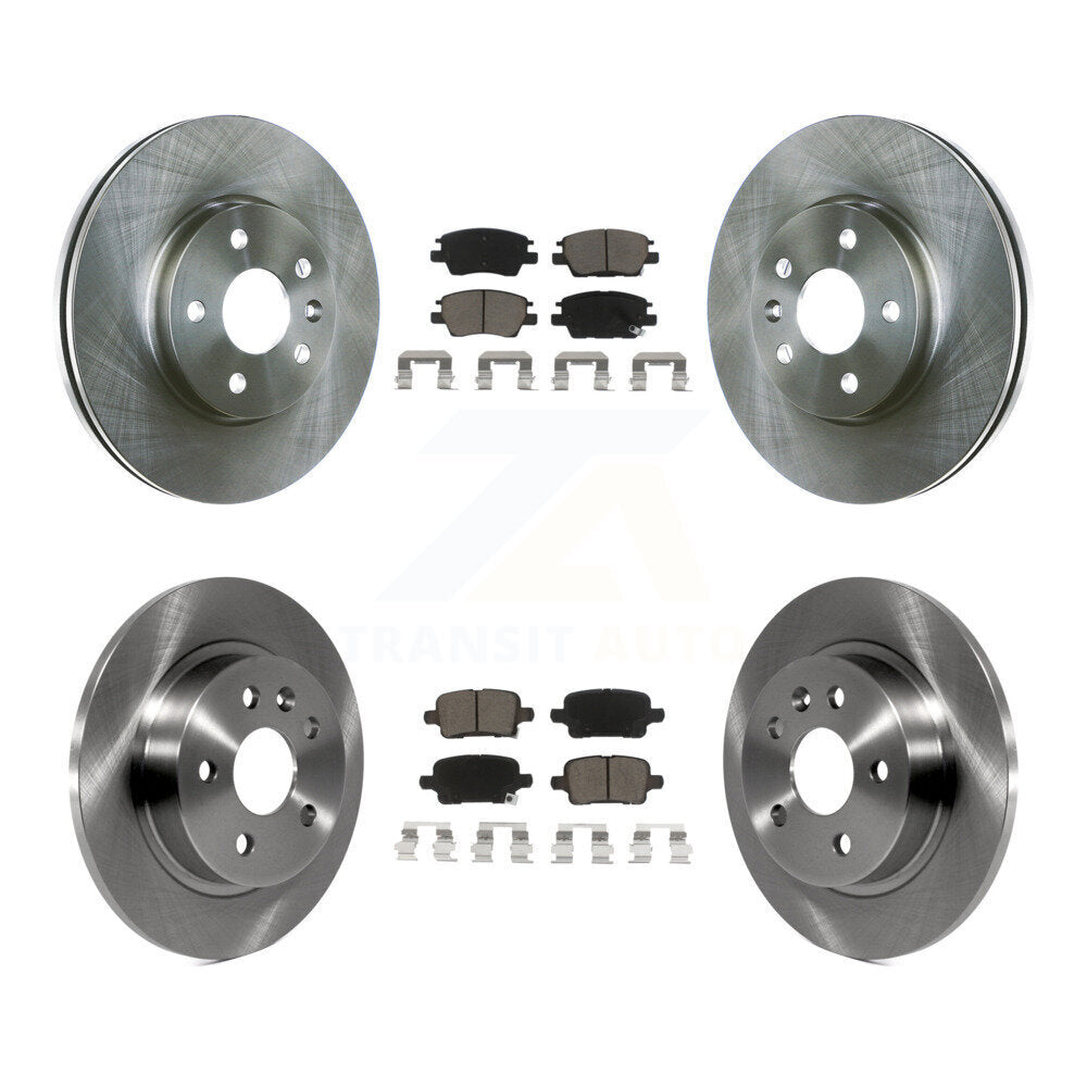 Disc Brake Rotors And Ceramic Pads Front Rear Kit For Chevrolet Cruze