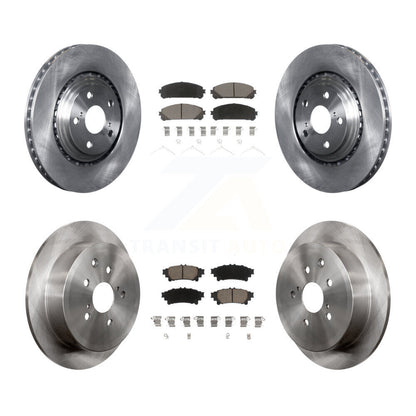 Brake Rotors Ceramic Pad Front Rear Kit For Toyota Sienna Highlander Lexus RX350