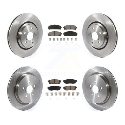Brake Rotor And Ceramic Pad Front Rear Kit For Lexus RX350 RX450h RX350L RX450hL