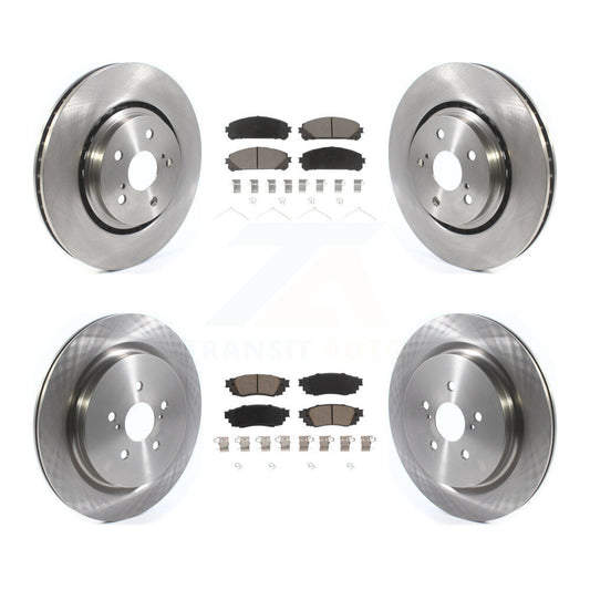 Brake Rotor And Ceramic Pad Front Rear Kit For Lexus RX350 RX450h RX350L RX450hL