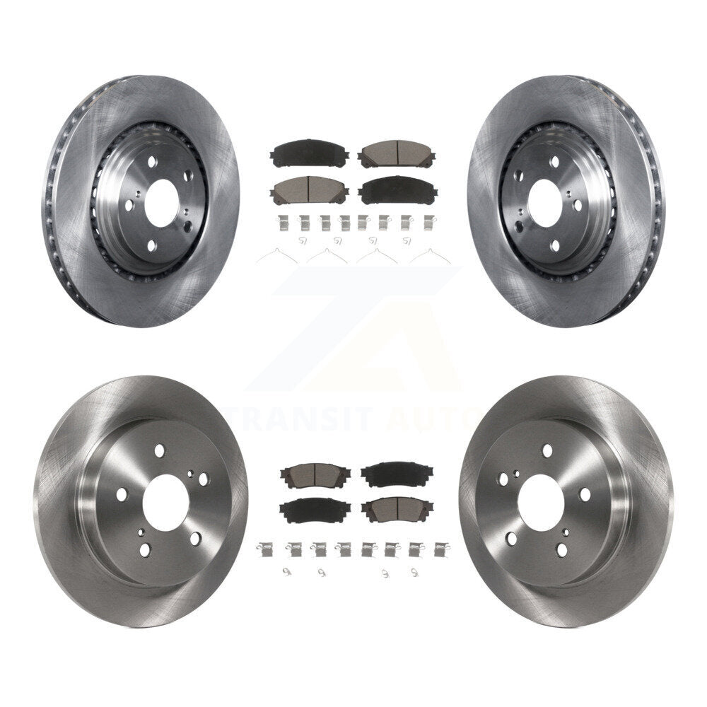 Disc Brake Rotors And Ceramic Pads Front Rear Kit For Lexus NX300 NX200t NX300h