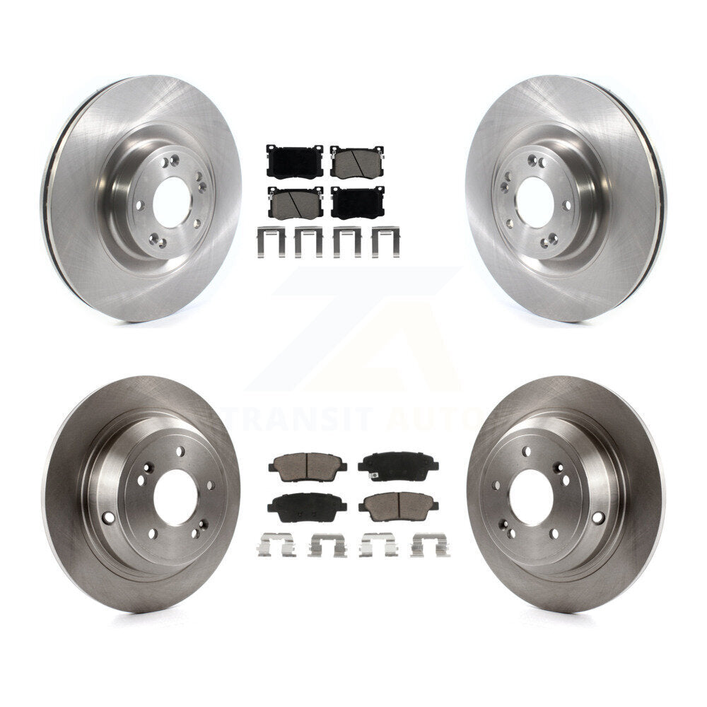 Brake Rotor And Ceramic Pad Front Rear Kit For Hyundai Genesis G80 Kia K900 3.8L