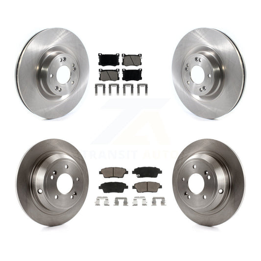 Brake Rotor And Ceramic Pad Front Rear Kit For Hyundai Genesis G80 Kia K900 3.8L