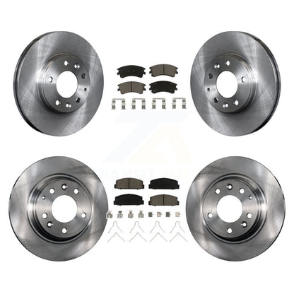 Disc Brake Rotors And Ceramic Pads Front Rear Kit For 2003-2005 Mazda 6