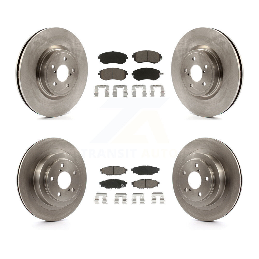 Disc Brake Rotors And Ceramic Pads Front Rear Kit For Subaru Legacy
