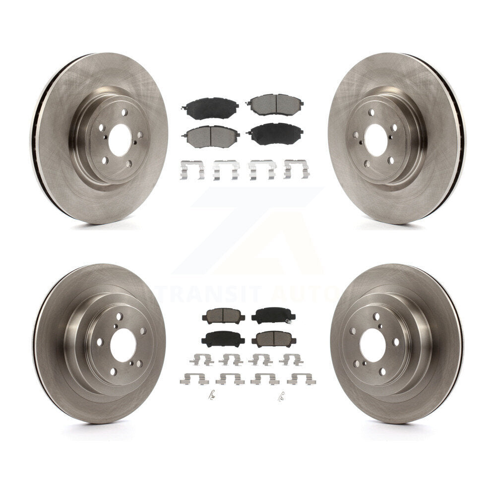 Disc Brake Rotors And Ceramic Pads Front Rear Kit For Subaru Legacy