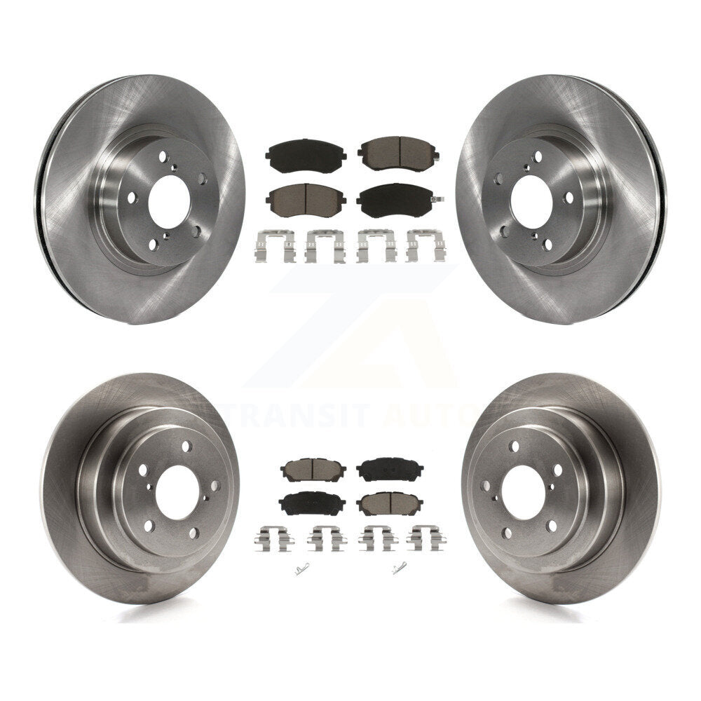 Disc Brake Rotors And Ceramic Pads Front Rear Kit For Subaru Impreza Saab 9-2X