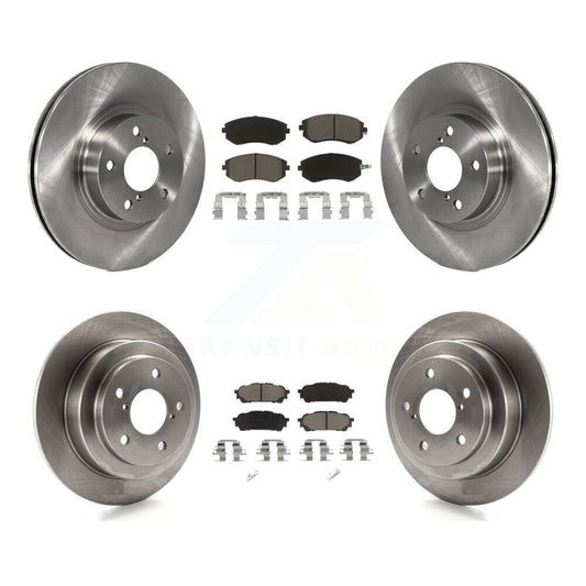 Disc Brake Rotors And Ceramic Pads Front Rear Kit For Subaru Impreza Saab 9-2X