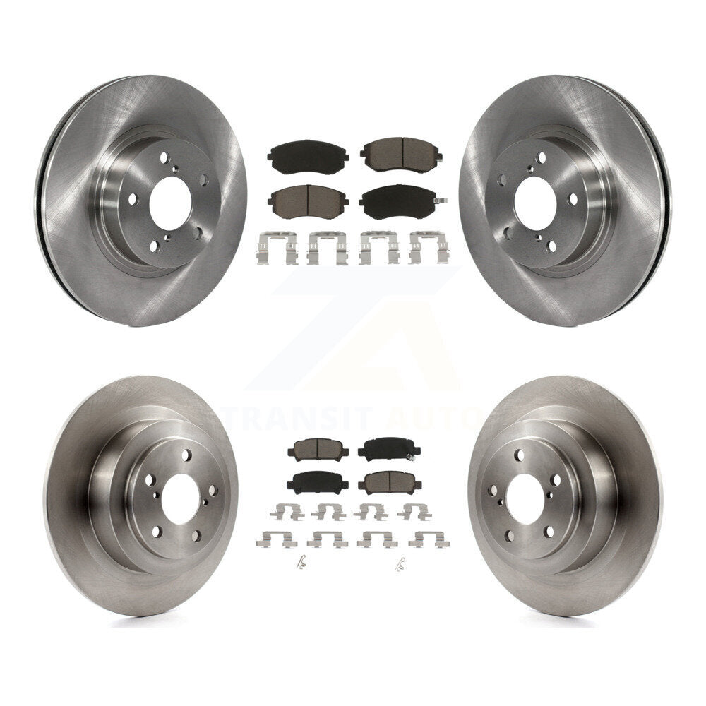 Disc Brake Rotors And Ceramic Pads Front Rear Kit For Subaru Legacy
