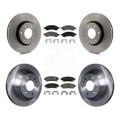 Brake Rotors & Ceramic Pad Front Rear Kit For Chevrolet Trailblazer GMC Envoy XL