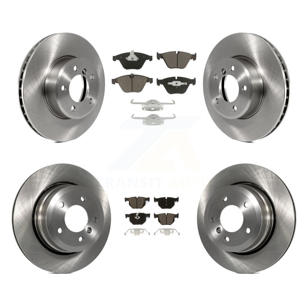 Disc Brake Rotor Ceramic Pad Front Rear Kit For BMW 530xi 528i xDrive 535i 535xi
