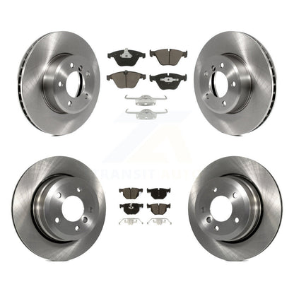 Disc Brake Rotor Ceramic Pad Front Rear Kit For BMW 530xi 528i xDrive 535i 535xi