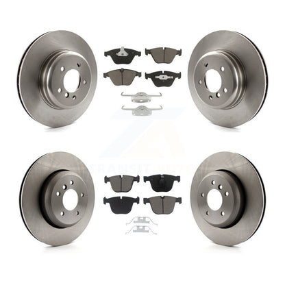 Disc Brake Rotors & Ceramic Pad Front Rear Kit For BMW 650i 645Ci 550i 545i 535i