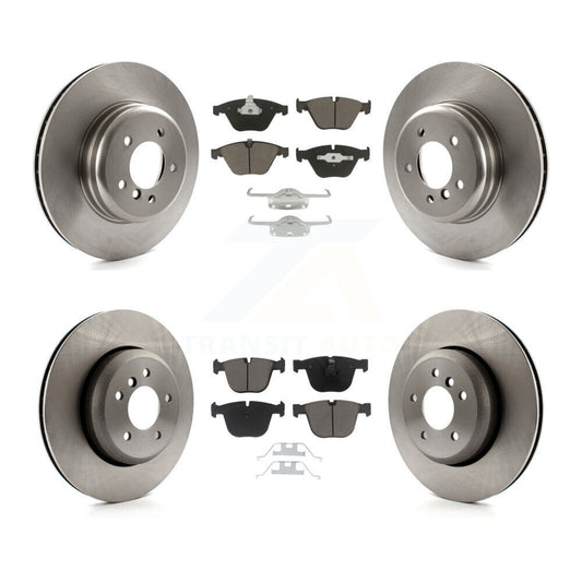 Disc Brake Rotors & Ceramic Pad Front Rear Kit For BMW 650i 645Ci 550i 545i 535i