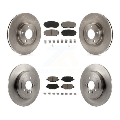 Disc Brake Rotors And Ceramic Pads Front Rear Kit For Ford Edge Lincoln MKX