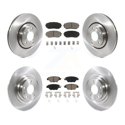 Disc Brake Rotors And Ceramic Pads Front Rear Kit For 2016-2023 Mazda CX-9