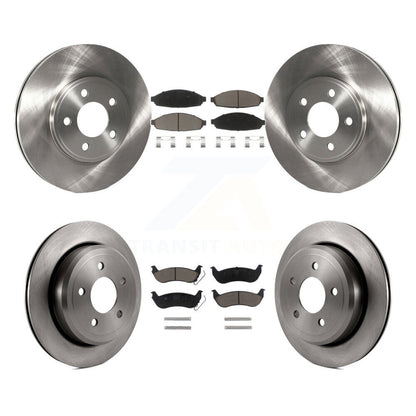 Brake Rotor And Ceramic Pad Front Rear Kit For Ford Crown Victoria Mercury Grand