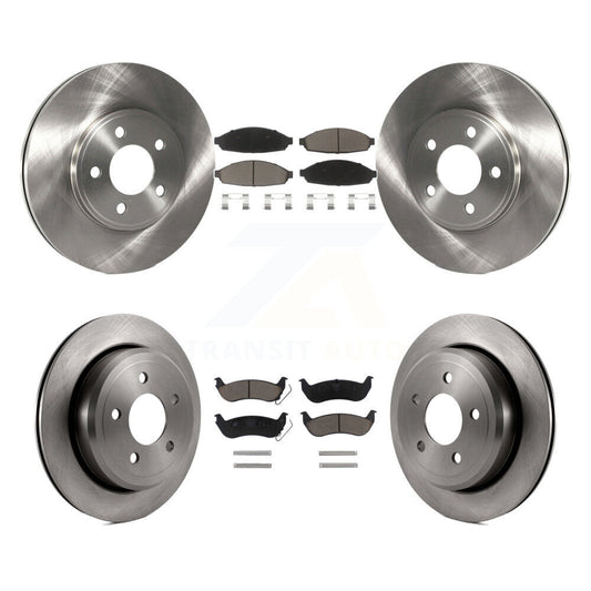 Brake Rotor And Ceramic Pad Front Rear Kit For Ford Crown Victoria Mercury Grand