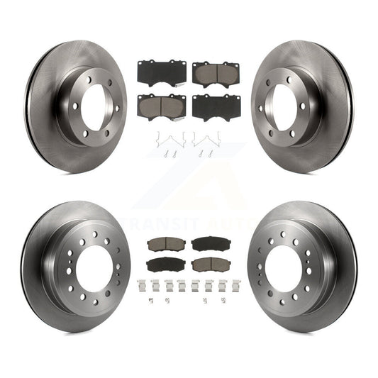 Disc Brake Rotors And Ceramic Pads Front Rear Kit For Toyota Sequoia
