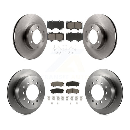 Disc Brake Rotors And Ceramic Pads Front Rear Kit For Toyota 4Runner Lexus GX470