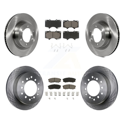 Brake Rotors Ceramic Pad Front Rear Kit For 2010-2023 Toyota 4Runner Lexus GX460