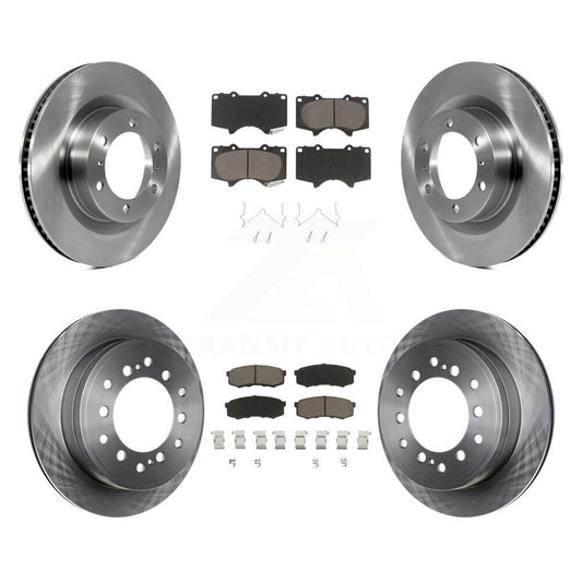 Brake Rotors Ceramic Pad Front Rear Kit For 2010-2023 Toyota 4Runner Lexus GX460