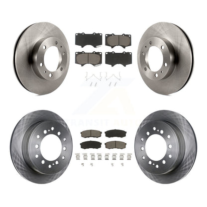 Disc Brake Rotors And Ceramic Pad Front Rear Kit For 2010-2014 Toyota FJ Cruiser