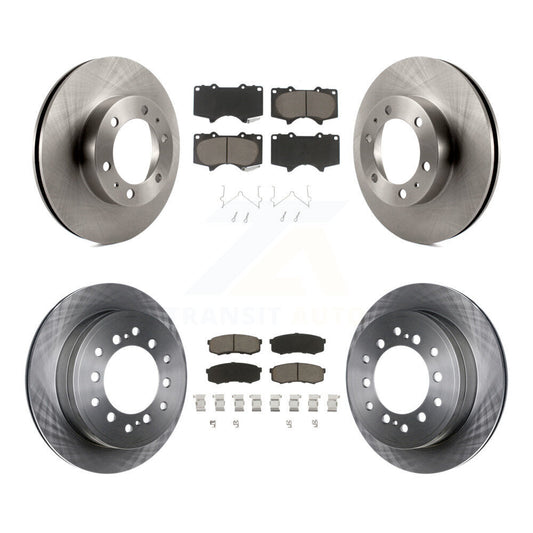 Disc Brake Rotors And Ceramic Pad Front Rear Kit For 2010-2014 Toyota FJ Cruiser