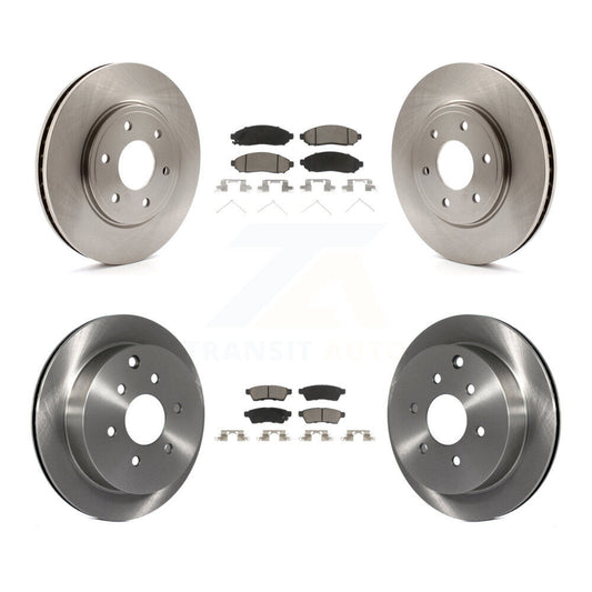 Brake Rotor & Ceramic Pad Front Rear Kit For Nissan Frontier Suzuki Equator 2.5L
