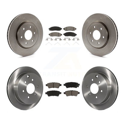 Disc Brake Rotors And Ceramic Pads Front Rear Kit For 2006-2007 Nissan Xterra