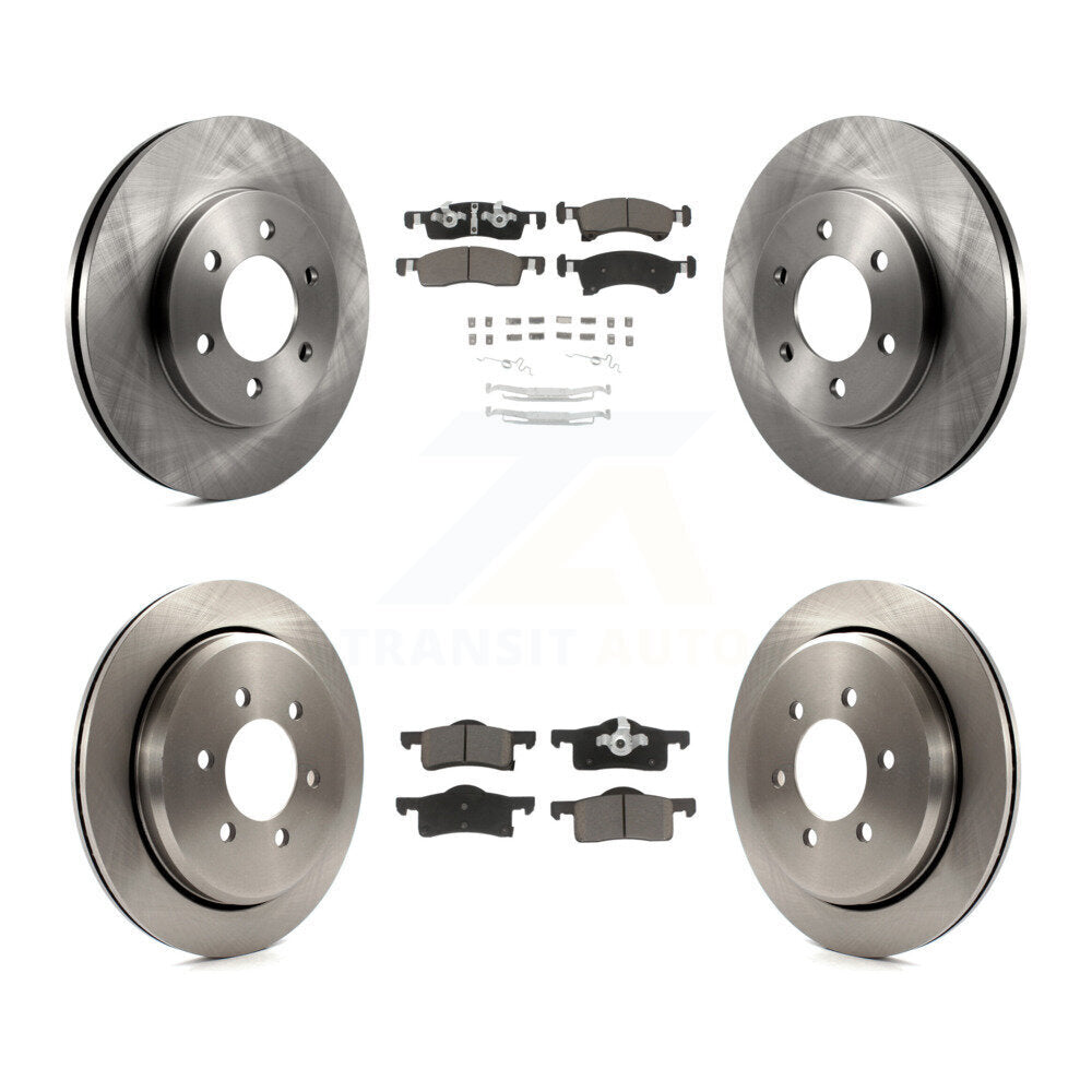Brake Rotor And Ceramic Pad Front Rear Kit For Ford Expedition Lincoln Navigator