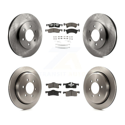 Brake Rotor And Ceramic Pad Front Rear Kit For Ford Expedition Lincoln Navigator