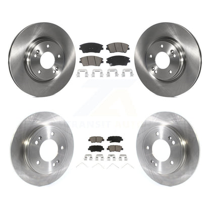 Disc Brake Rotor & Ceramic Pad Front Rear Kit For 2017-2020 Hyundai Elantra 1.6L