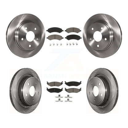 Brake Rotor Ceramic Pad Front Rear Kit For Ram 1500 Classic Dodge Chrysler Aspen