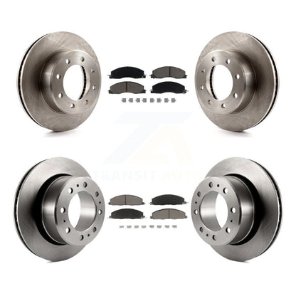 Disc Brake Rotors And Ceramic Pads Front Rear Kit For Ram 3500 2500 1500 Dodge