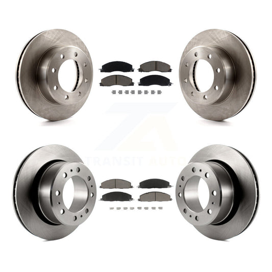 Disc Brake Rotors And Ceramic Pads Front Rear Kit For Ram 3500 2500 1500 Dodge