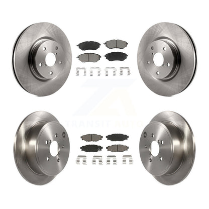 Disc Brake Rotors And Ceramic Pads Front Rear Kit For Subaru WRX