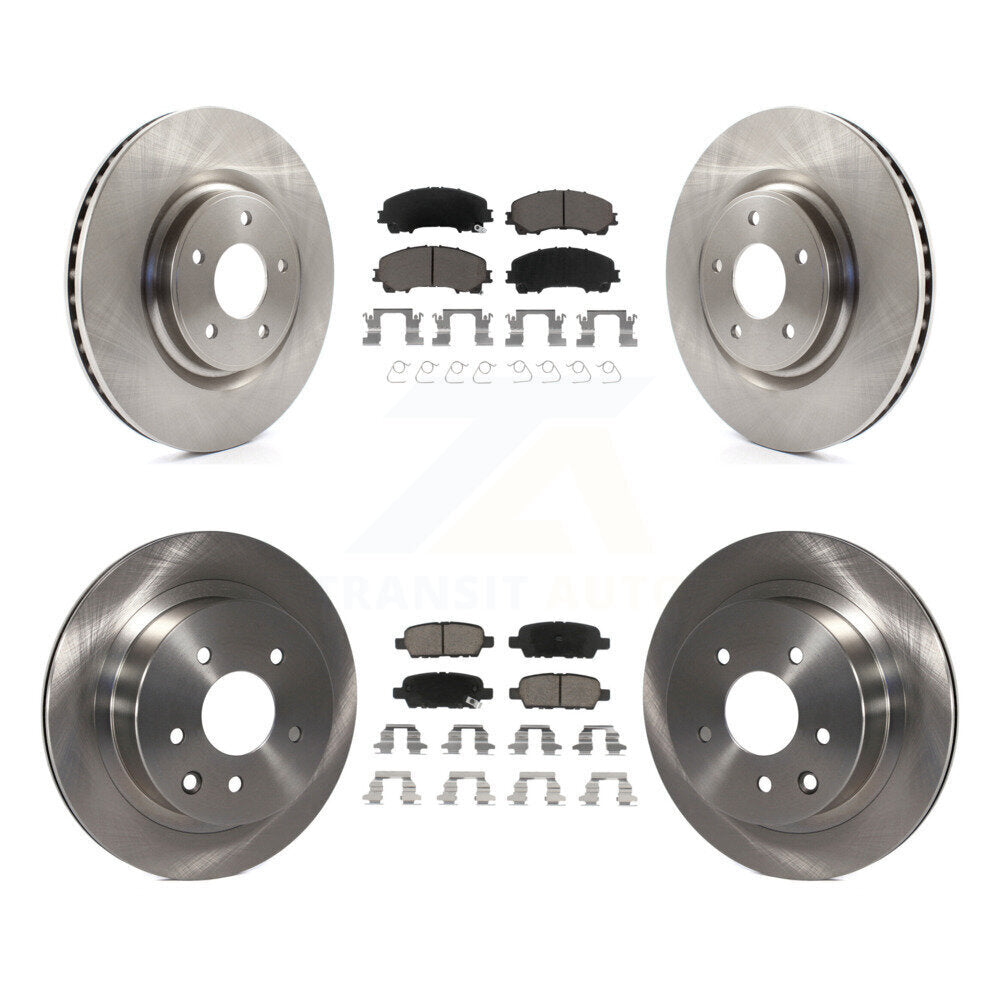 Disc Brake Rotors And Ceramic Pads Front Rear Kit For Nissan Rogue