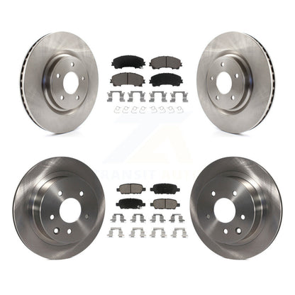 Disc Brake Rotors And Ceramic Pads Front Rear Kit For Nissan Rogue