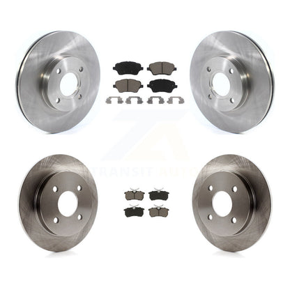 Disc Brake Rotors And Ceramic Pads Front Rear Kit For 2014-2019 Ford Fiesta ST