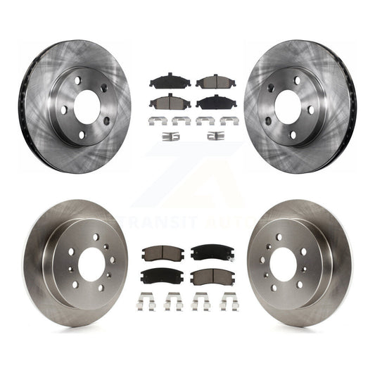 Brake Rotor And Ceramic Pad Front Rear Kit For Pontiac Grand Am Oldsmobile Alero
