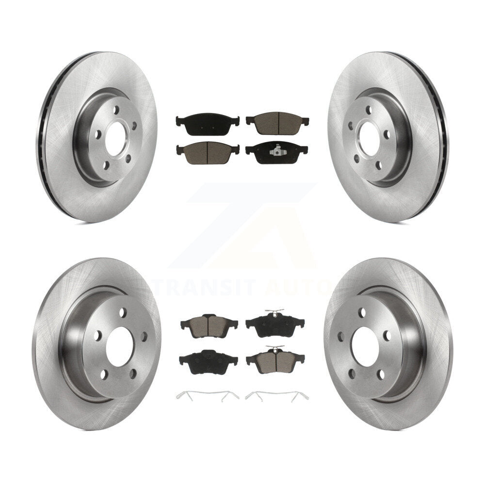 Disc Brake Rotors And Ceramic Pads Front Rear Kit For Ford Transit Connect