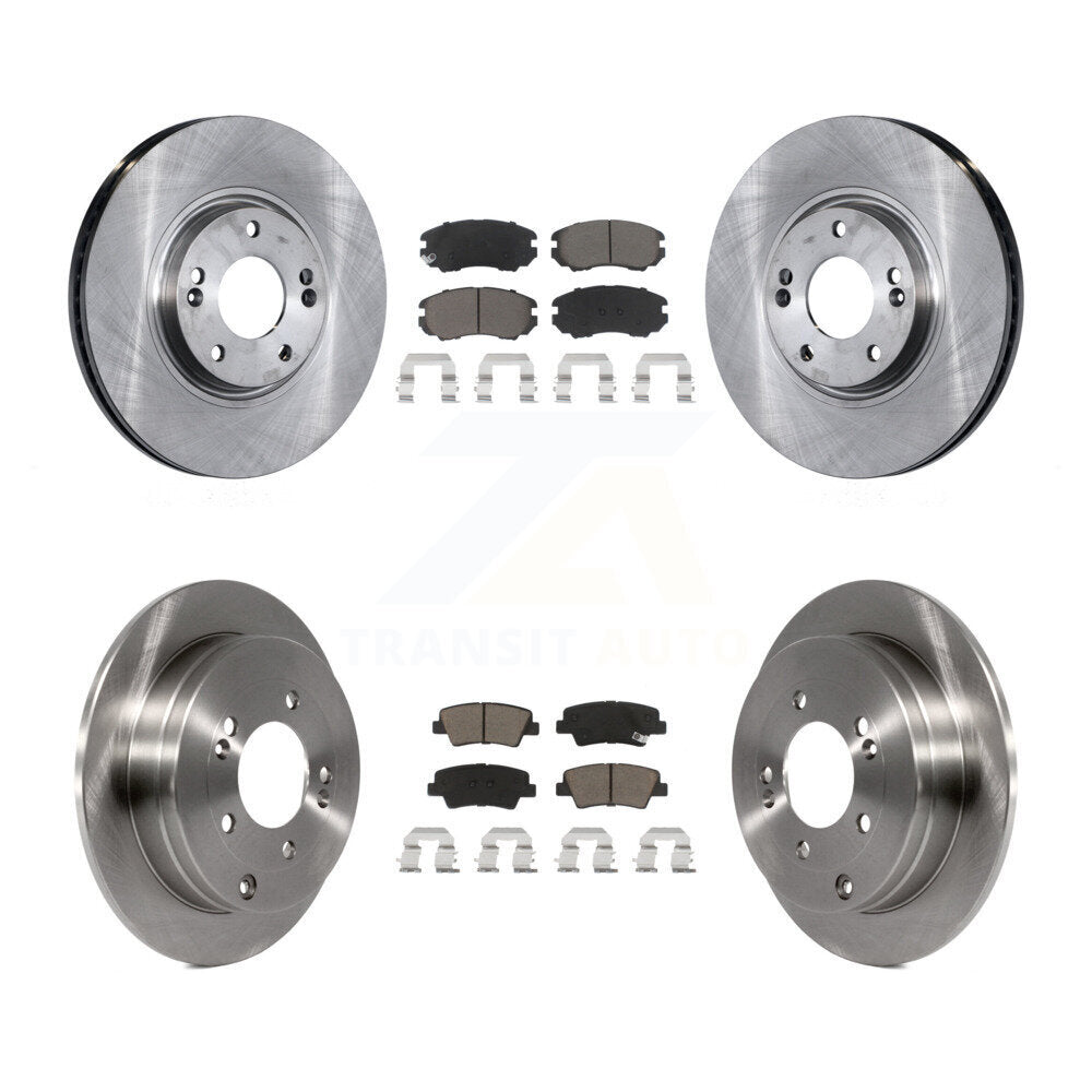 Disc Brake Rotors And Ceramic Pads Front Rear Kit For Kia Amanti Hyundai Azera
