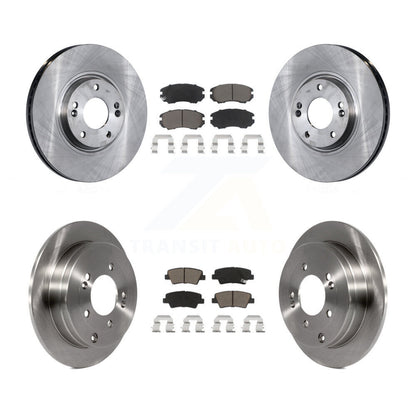 Disc Brake Rotors And Ceramic Pads Front Rear Kit For Kia Amanti Hyundai Azera