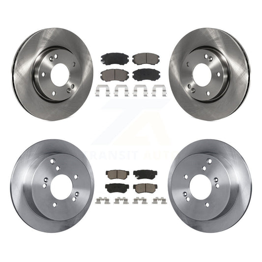 Disc Brake Rotors And Ceramic Pad Front Rear Kit For Hyundai Tucson Kia Sportage