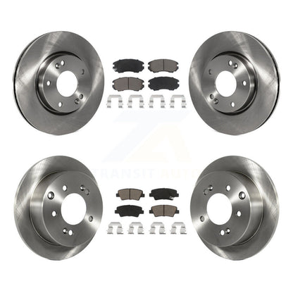 Disc Brake Rotors And Ceramic Pads Front Rear Kit For 2012-2013 Kia Soul