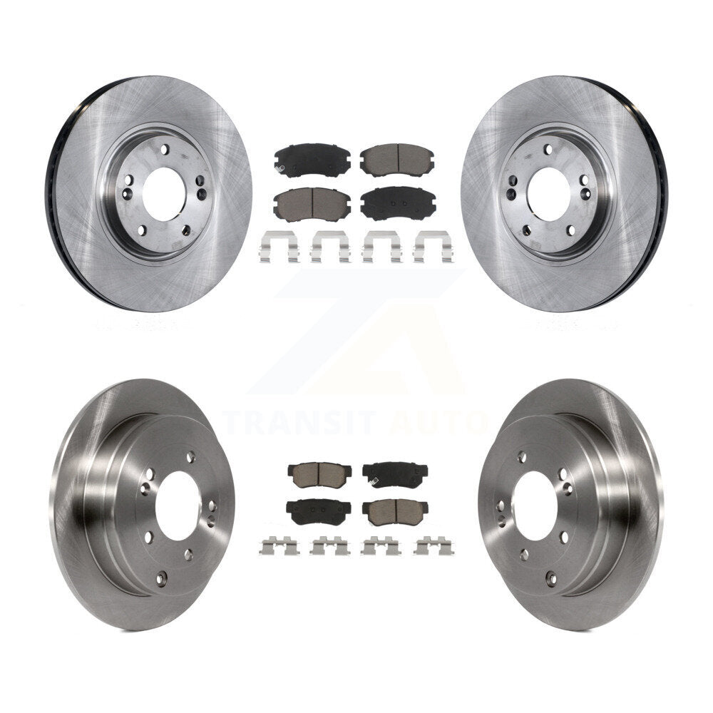 Disc Brake Rotors And Ceramic Pads Front Rear Kit For Hyundai Azera