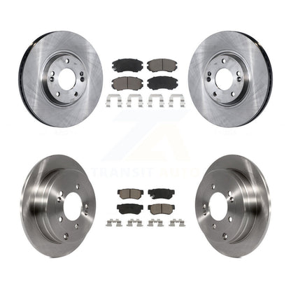 Disc Brake Rotors And Ceramic Pads Front Rear Kit For Hyundai Azera