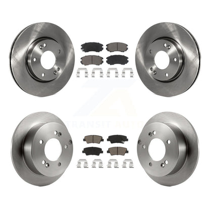 Disc Brake Rotors And Ceramic Pads Front Rear Kit For Hyundai Sonata 2.4L