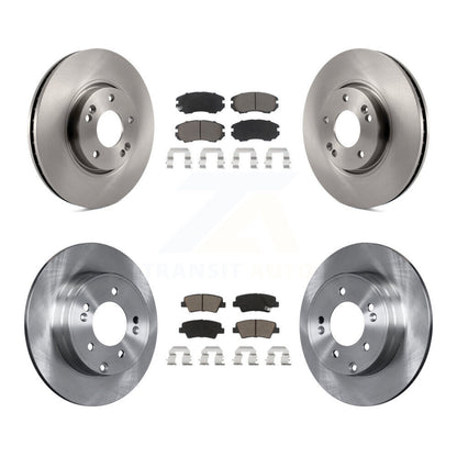 Disc Brake Rotors And Ceramic Pads Front Rear Kit For Hyundai Sonata 3.3L